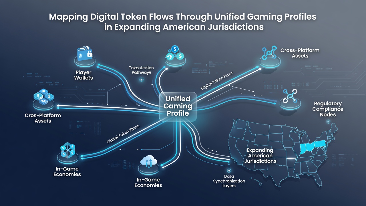 Unified profiles tracking token movements between gaming formats