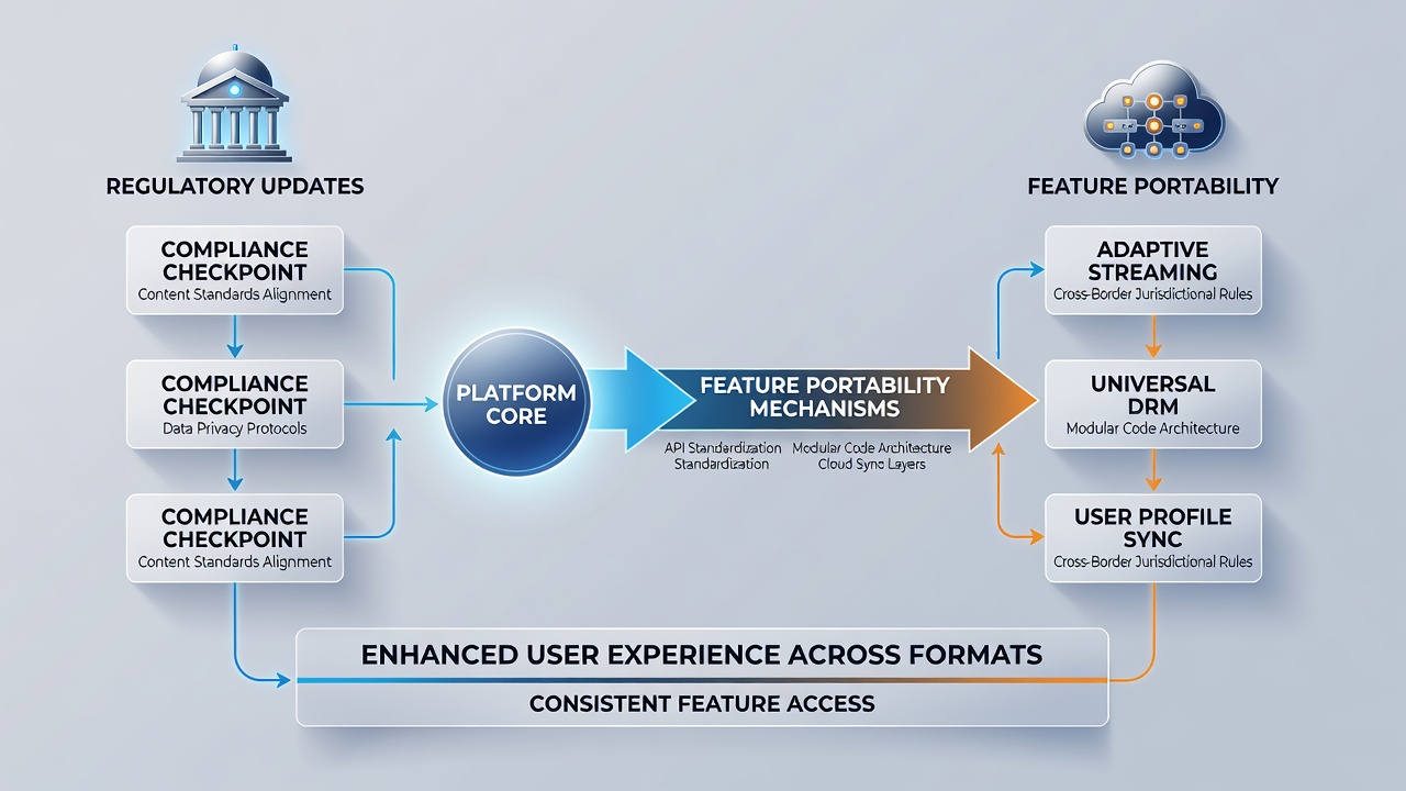 Cross-format feature transfers enabled by updated regulatory standards in US gaming markets
